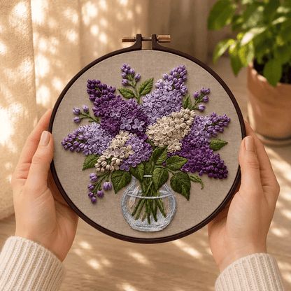 Lilac Embroidery Kit